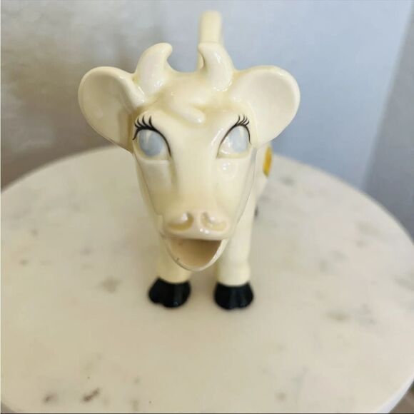 SEBASTIAN MINIATURE LC-013 Jell-O Cow‎ Milk Pitcher (Cereal Creamer 1952), RARE - Picture 5 of 11